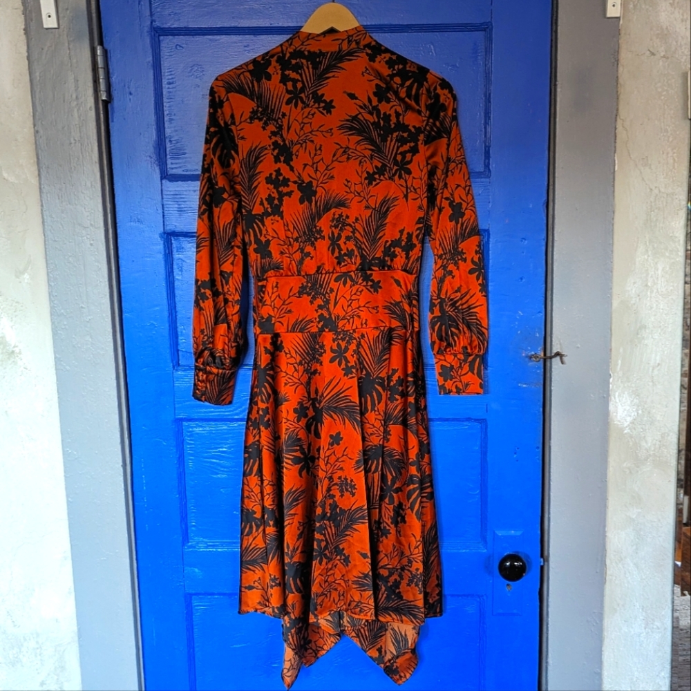 XXS Future Collective long sleeve mock neck asymmetrical dress